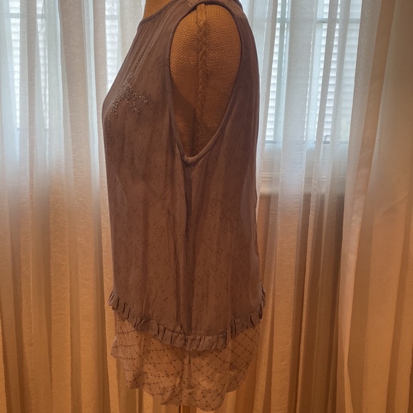 Bruuns Bazaar beautiful gray top with unique combination, size S - Picture 5 of 12